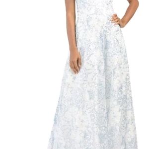 Strapless Glitter Ball Gown